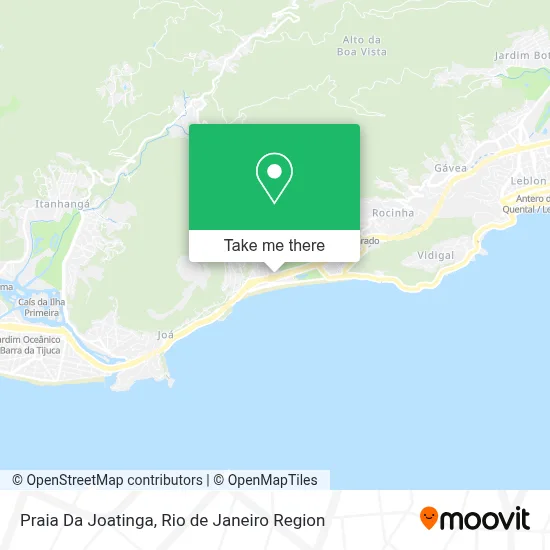 Praia Da Joatinga map