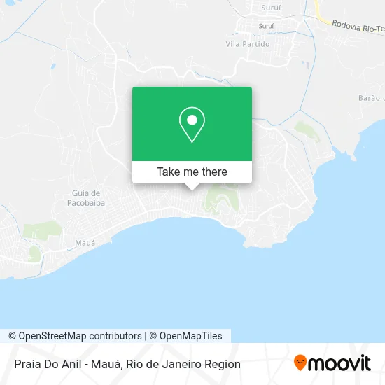 Praia Do Anil - Mauá map