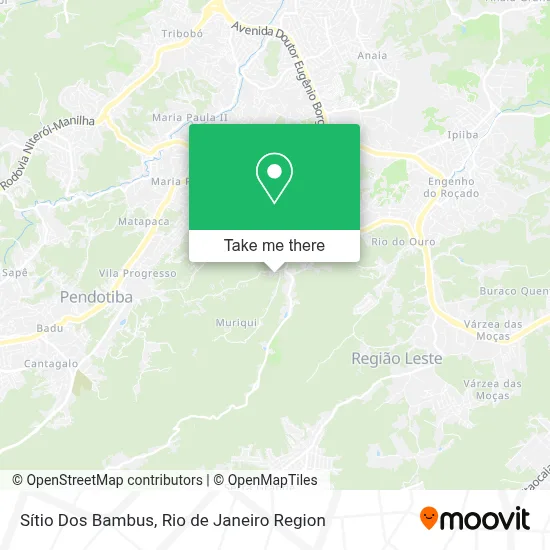 Sítio Dos Bambus map