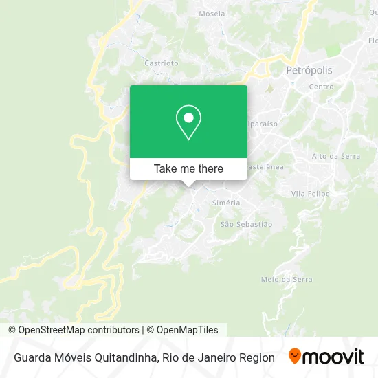 Guarda Móveis Quitandinha map