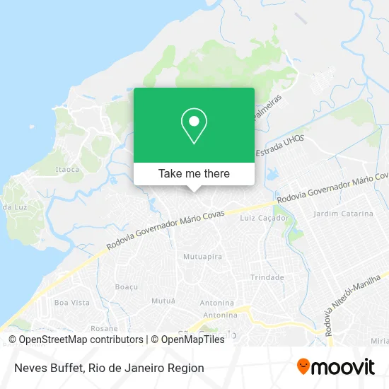 Neves Buffet map