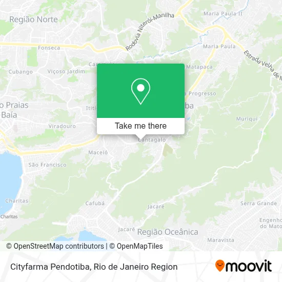 Cityfarma Pendotiba map