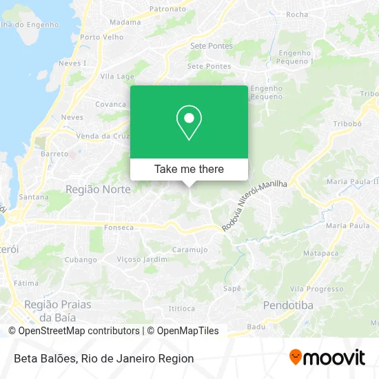 Beta Balões map