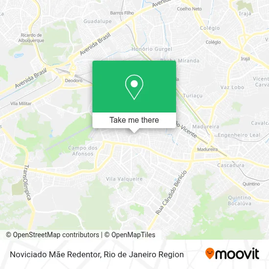 Noviciado Mãe Redentor map