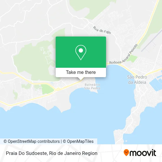 Praia Do Sudoeste map