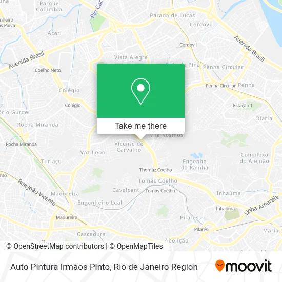 Auto Pintura Irmãos Pinto map