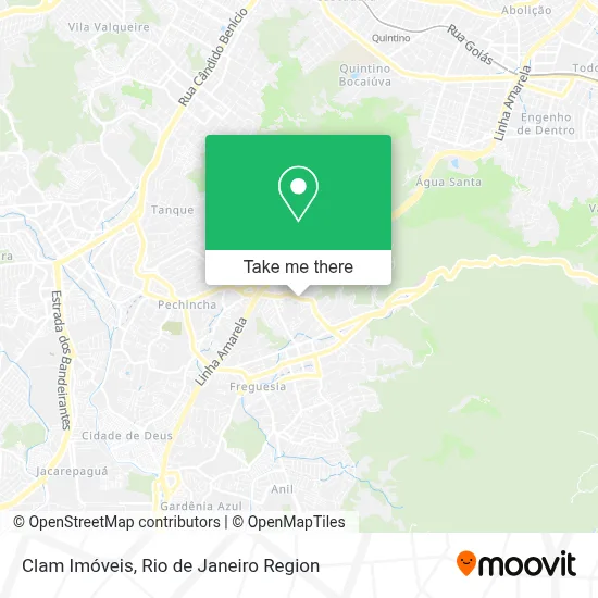 Clam Imóveis map