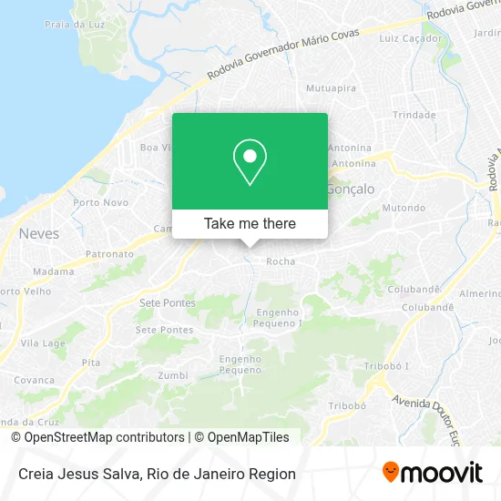 Creia Jesus Salva map