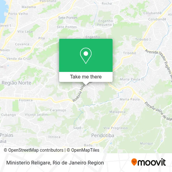 Ministerio Religare map