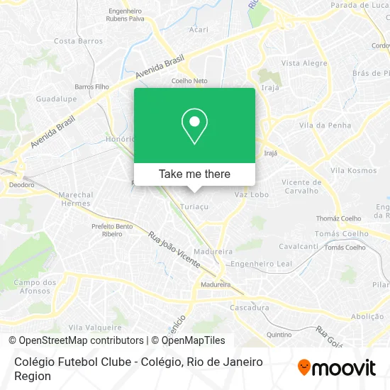 Colégio Futebol Clube - Colégio map