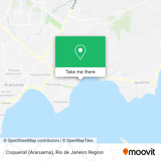 Coqueiral (Araruama) map