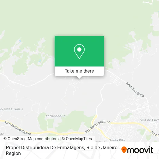 Propel Distribuidora De Embalagens map