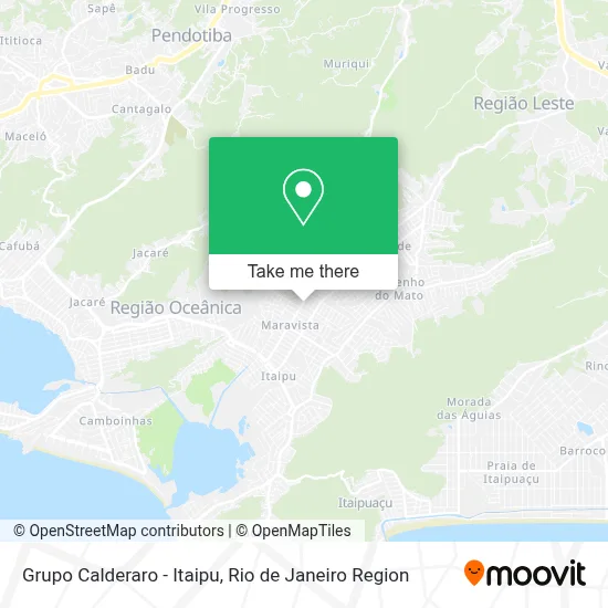 Grupo Calderaro - Itaipu map