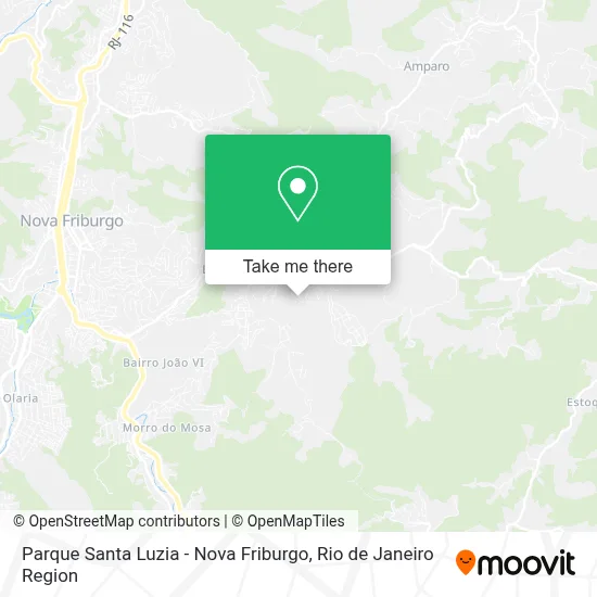 Parque Santa Luzia - Nova Friburgo map