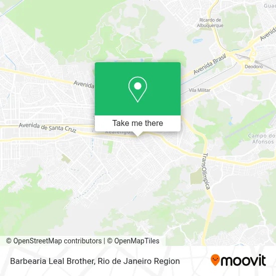 Barbearia Leal Brother map