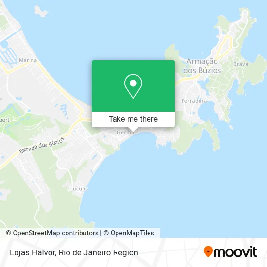 Lojas Halvor map