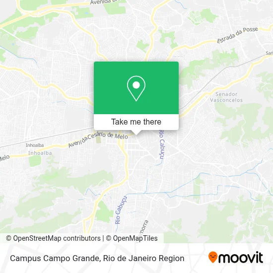 Campus Campo Grande map