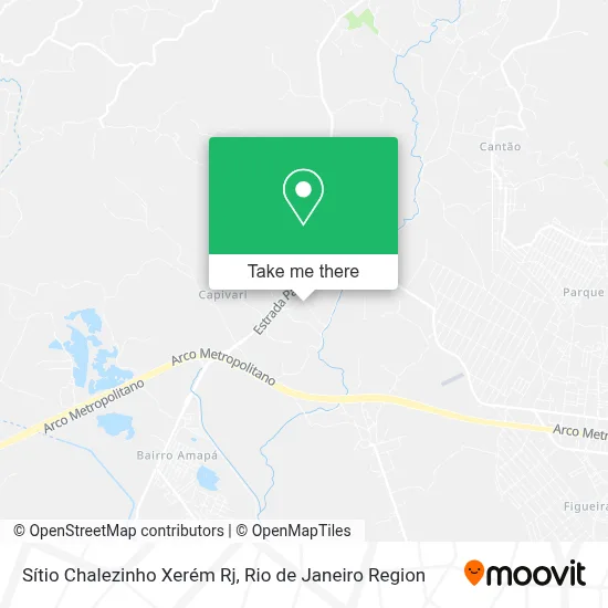 Sítio Chalezinho Xerém Rj map