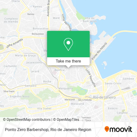 Ponto Zero Barbershop map
