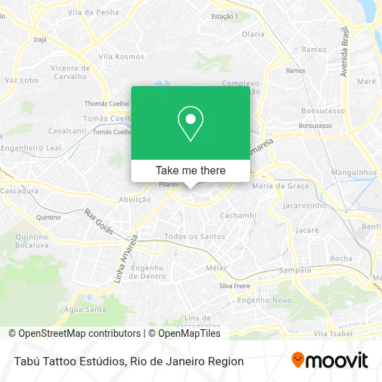 Tabú Tattoo Estúdios map
