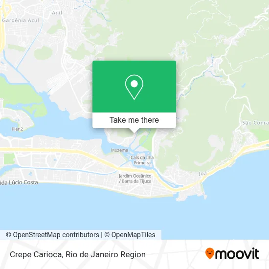 Crepe Carioca map