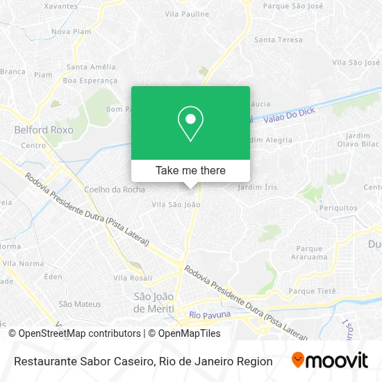 Restaurante Sabor Caseiro map