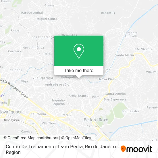 Centro De Treinamento Team Pedra map
