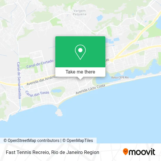 Fast Tennis Recreio map