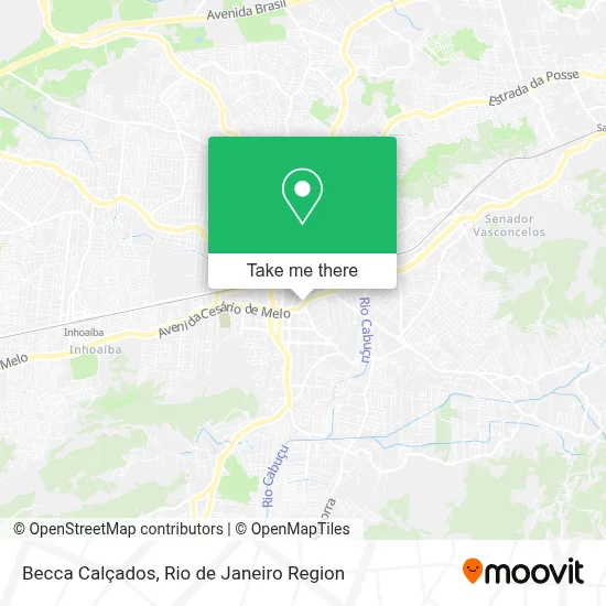 Becca Calçados map