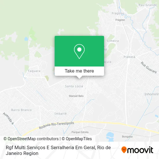 Rgf Multi Serviços E  Serralheria Em Geral map