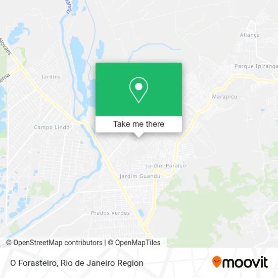 O Forasteiro map