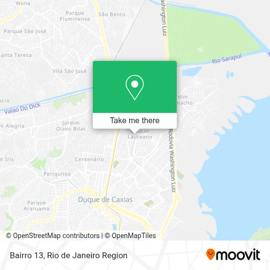Bairro 13 map