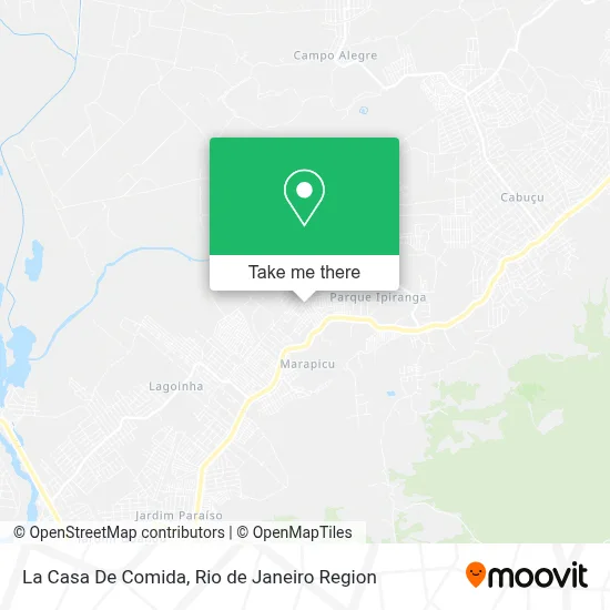La Casa De Comida map