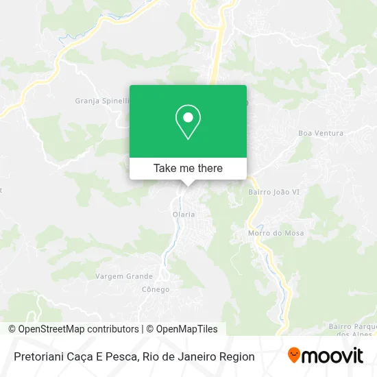Pretoriani Caça E Pesca map