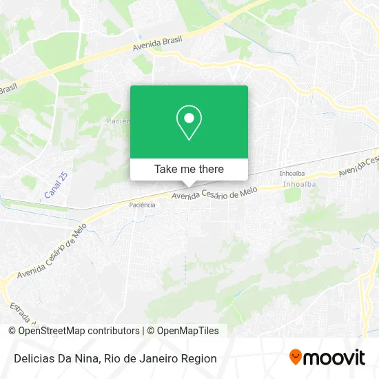 Delicias Da Nina map