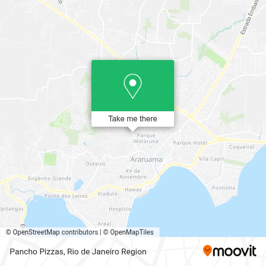 Pancho Pizzas map