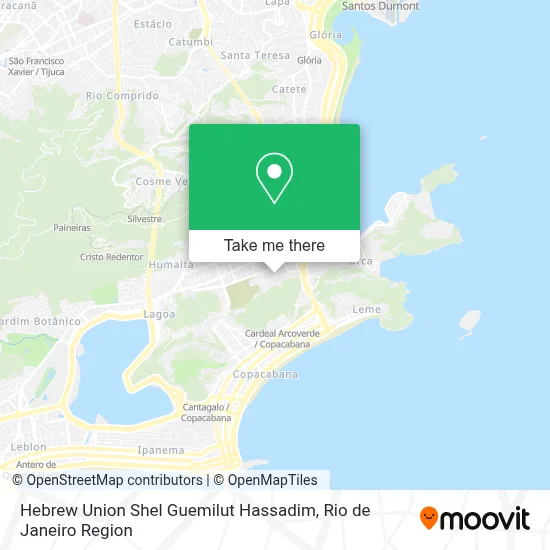 Hebrew Union Shel Guemilut Hassadim map
