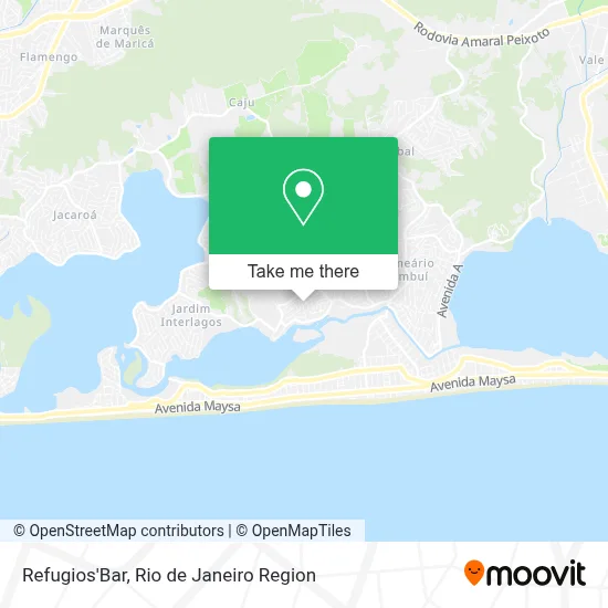 Refugios'Bar map