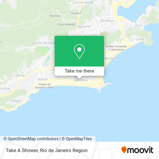 Take A Shower map