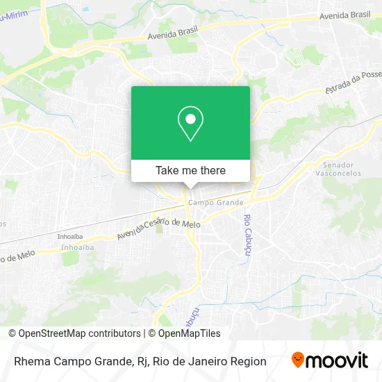 Rhema Campo Grande, Rj map