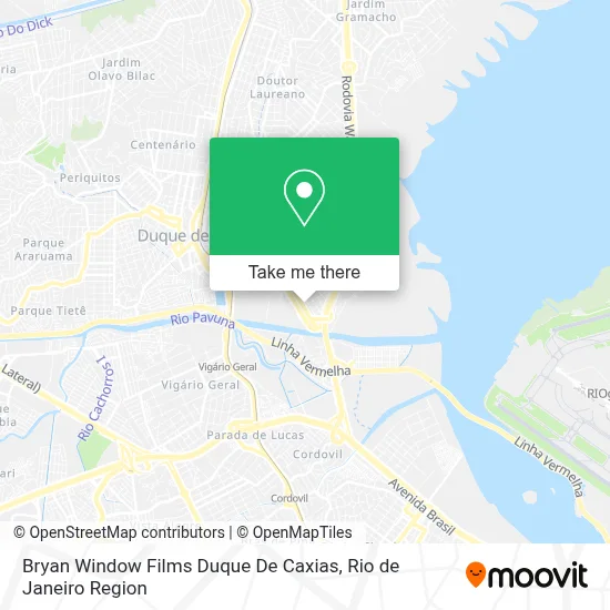 Bryan Window Films Duque De Caxias map