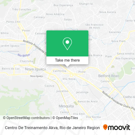 Centro De Treinamento Akva map