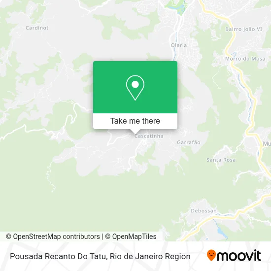 Pousada Recanto Do Tatu map