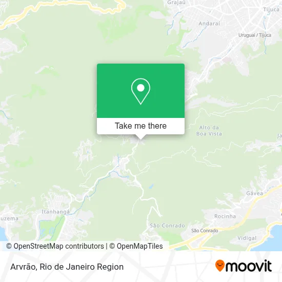 Arvrão map