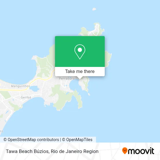 Tawa Beach Búzios map