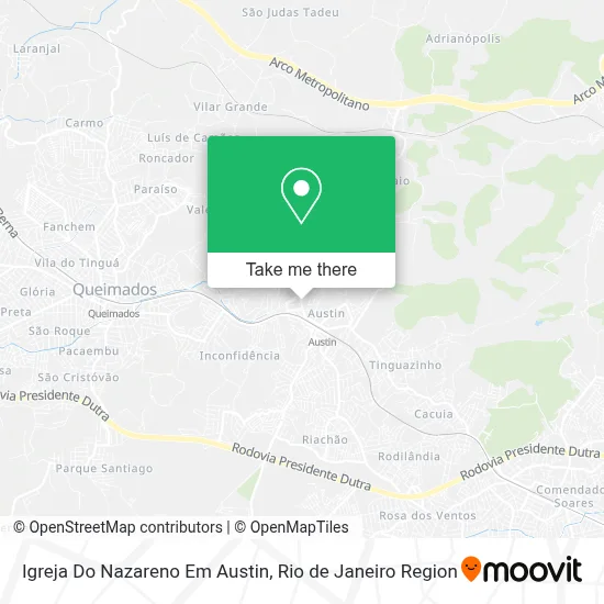 Igreja Do Nazareno Em Austin map