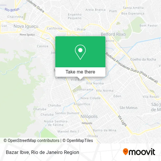 Bazar Ibve map