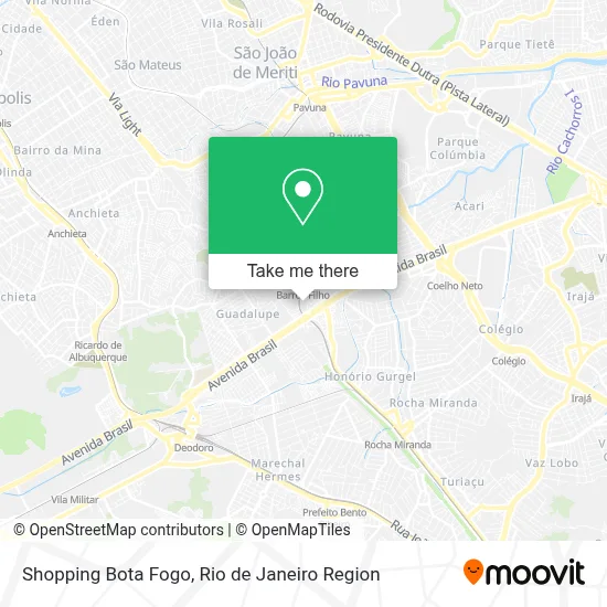 Shopping Bota Fogo map