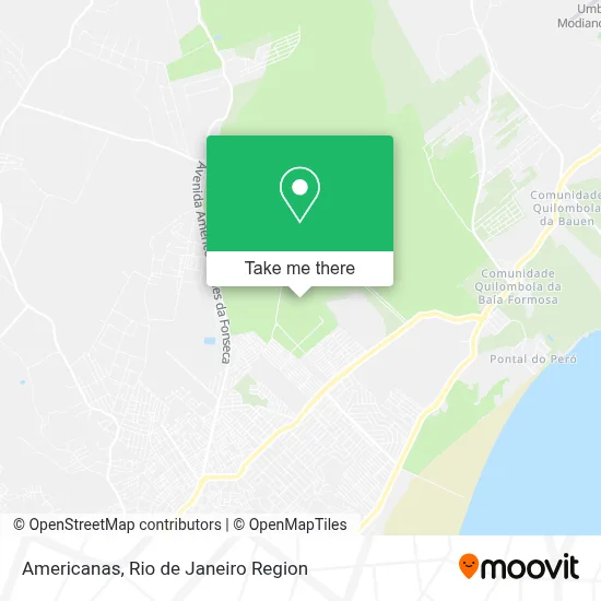 Americanas map