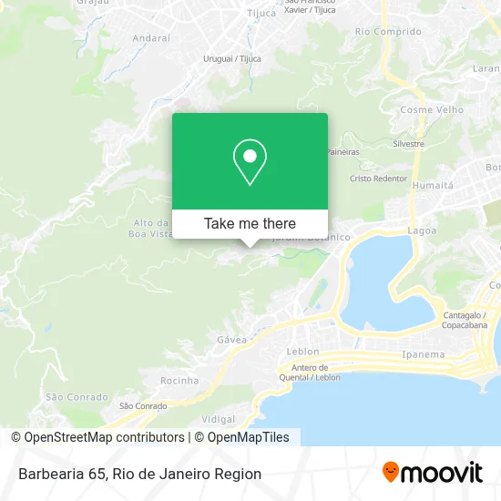 Barbearia 65 map
